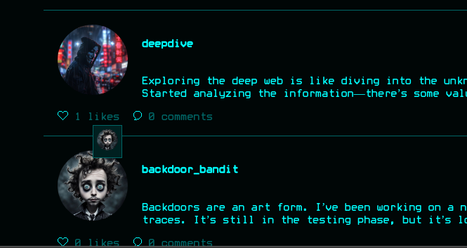 backdoor_bandit visible in deepdive's contacts
